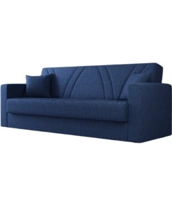 Divano letto 'ibiza' 3 posti tessuto blue jeans, 214x89x81 cm